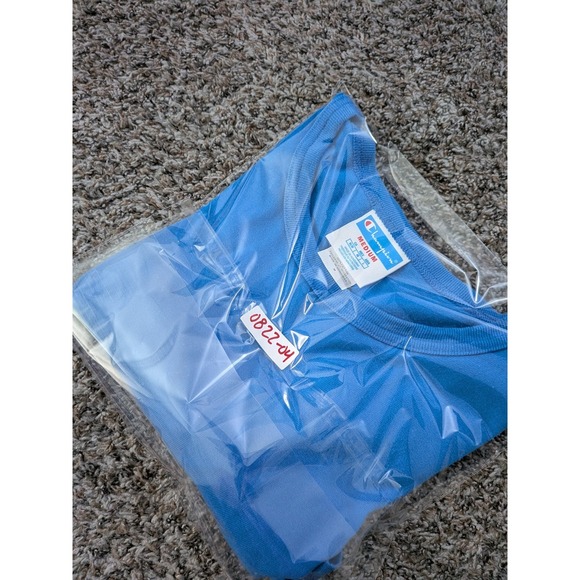 Champion Heritage Heavyweight T Shirt Blue Size Medium Men's Short Sleeve - Picture 9 of 9